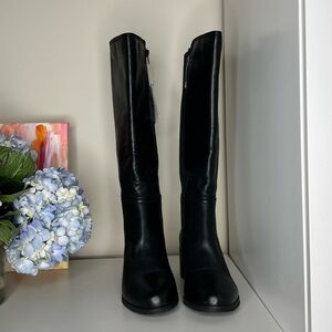 Black Knee-High Wide Calf Boots (NWT)